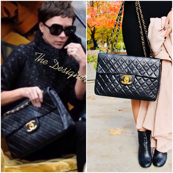 CHANEL Handbags - CHANEL Maxi Jumbo 34 MatelasseLambskin DoubleChain